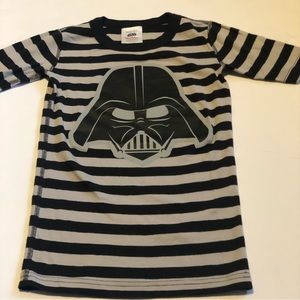 Hanna Andersson Star Wars Darth Vader Short Sleeve Striped Pajama Top Size 12